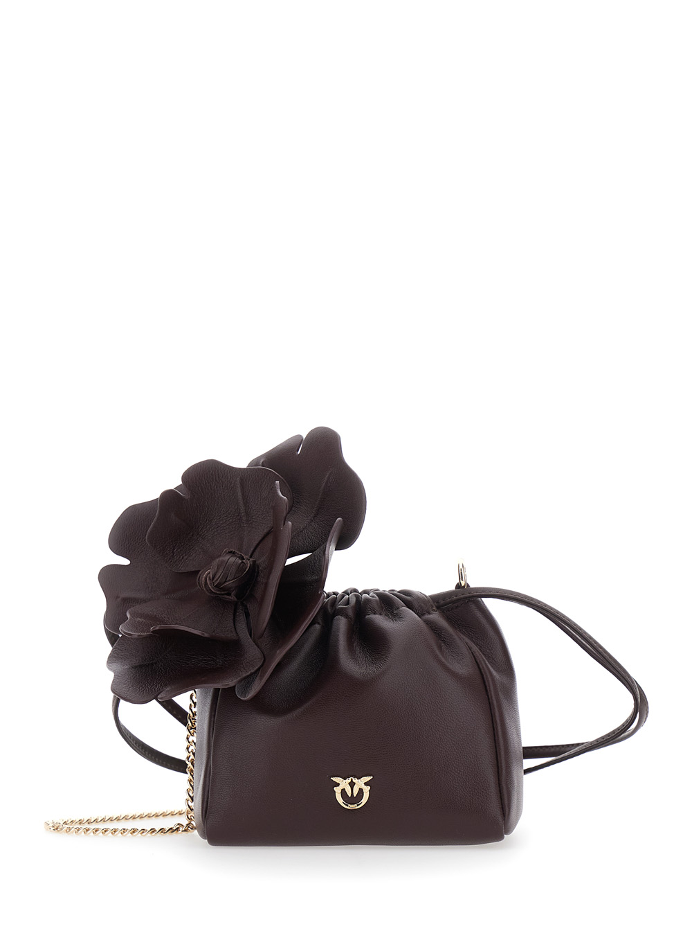 핀코 Pouch Flower Floral Print Bordeaux clutch 미니 파우치 여성 레드 26FW 107678A0F2W34Y