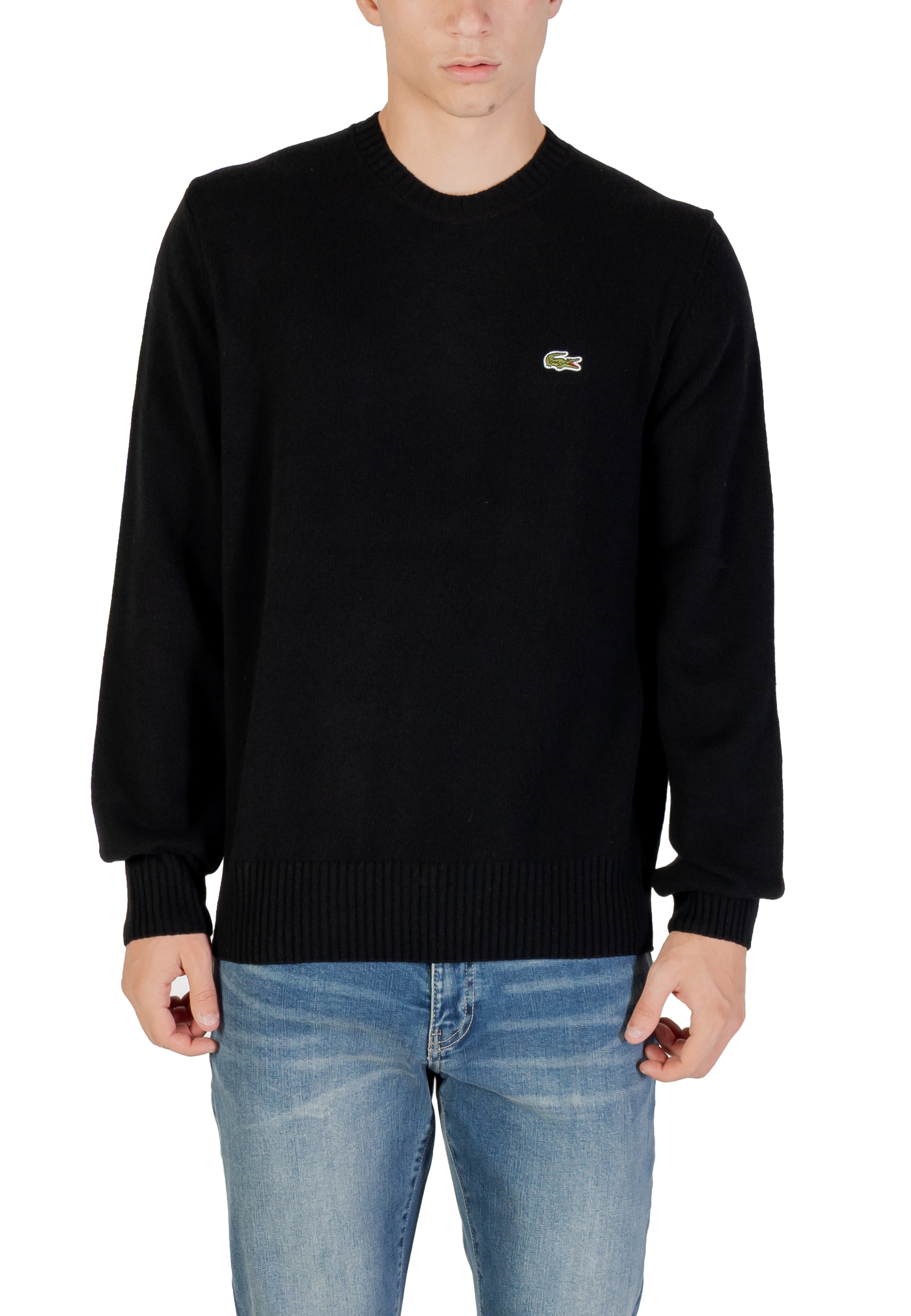 라코스테 AH2916-00 knitted 풀오버 니트 남성 블랙 26FW AH291600031