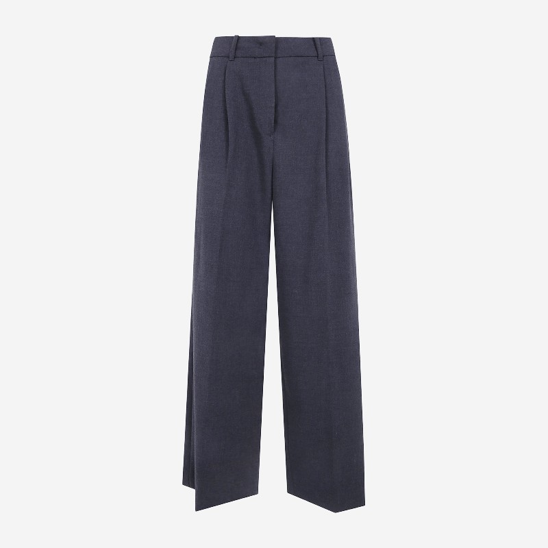 던스트 와이드 더블 플리츠 팬츠 UDPA6C213CG CHARCOAL