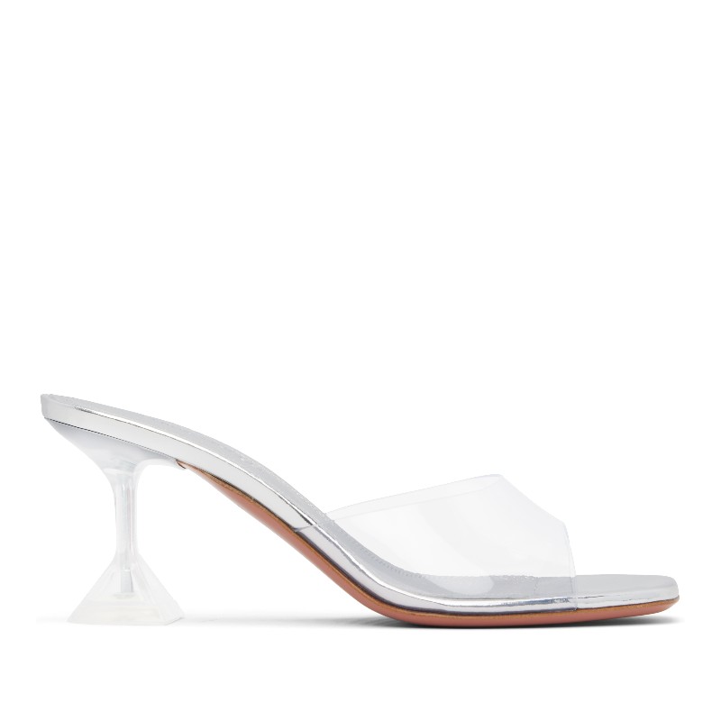 아미나무아디 투명 루피타 글라스 슬리퍼 70 힐 샌들 LUPITA GLASS SLIPPER 70 PVC Transparent