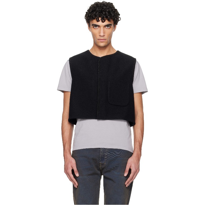 리에르 블랙 워커 유틸리티 베스트 JKT37 WLT BLACK FELTED LIGHT