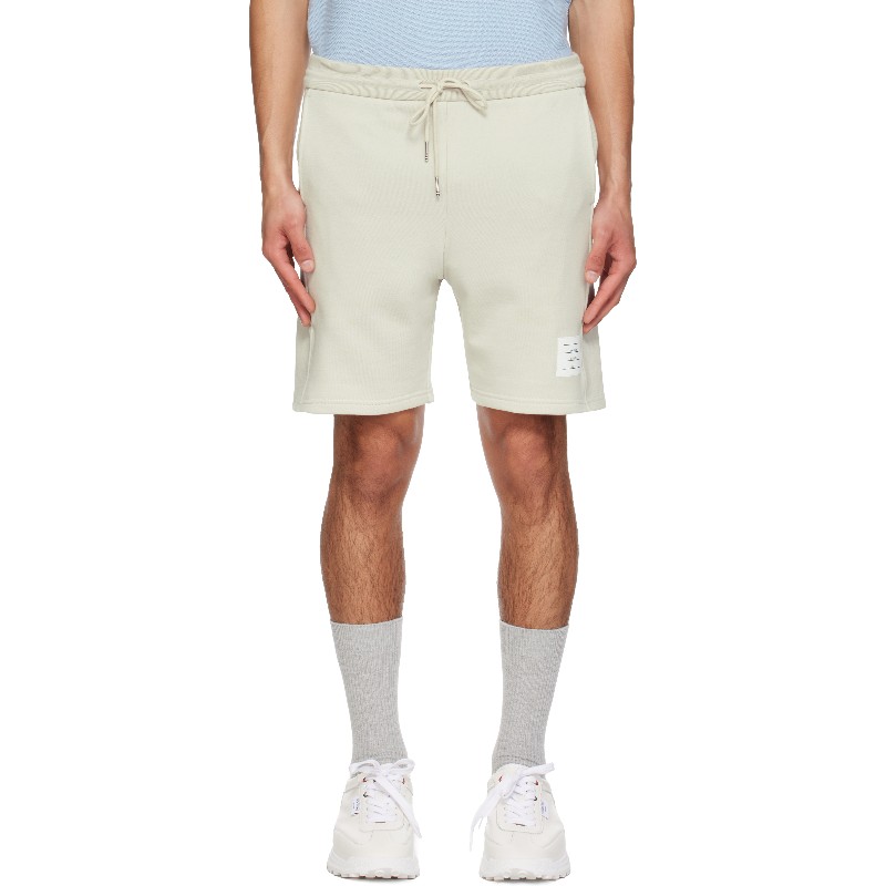 톰브라운 베이지 클래식 루프백 스트라이프 스웨트쇼츠 MJQ222A-03037 BEIGE260