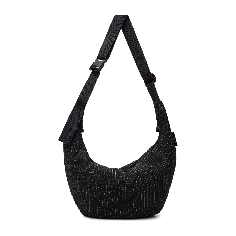 꼼데가르송 옴므 블랙 그리드 체크 패턴 메신저백 HQ-K202-051 black x white