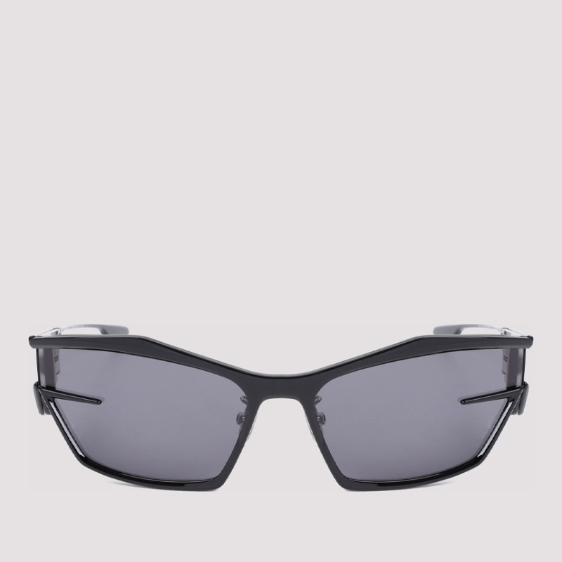 지방시 앵귤러 랩어라운드 선글라스 GV40066U 01A SHINY BLACK SMOKE