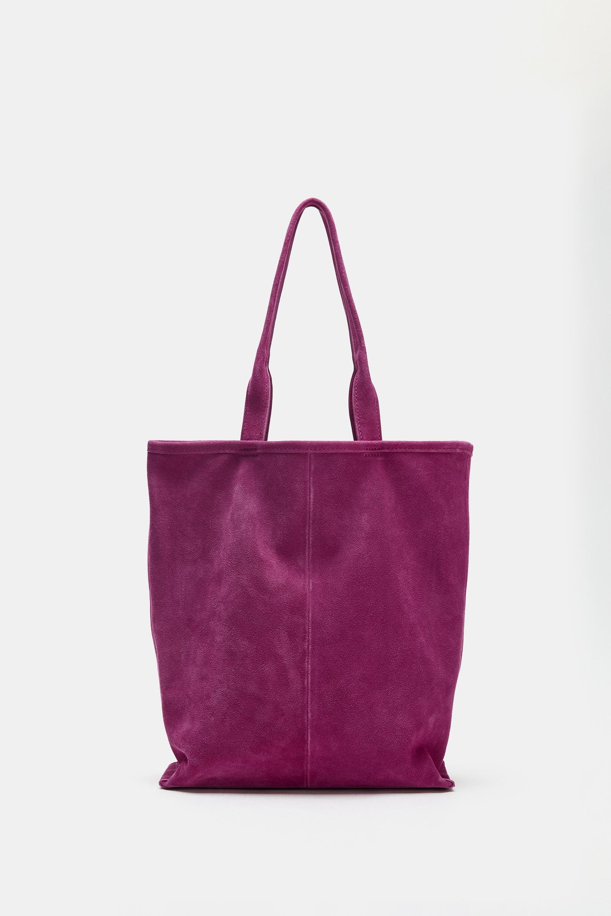 자라 스웨이드 더블 핸들 토트백 6734/810/626 PURPLE