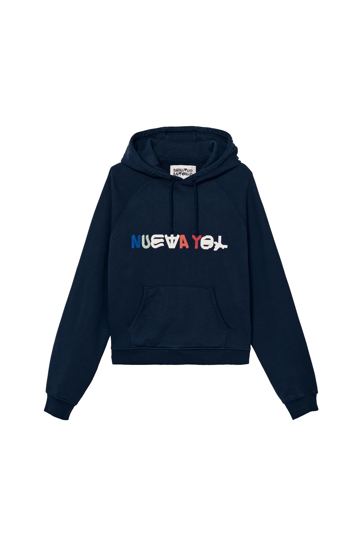 자라 뉴욕 그래픽 패치 후디 4087/037/401 NAVY BLUE