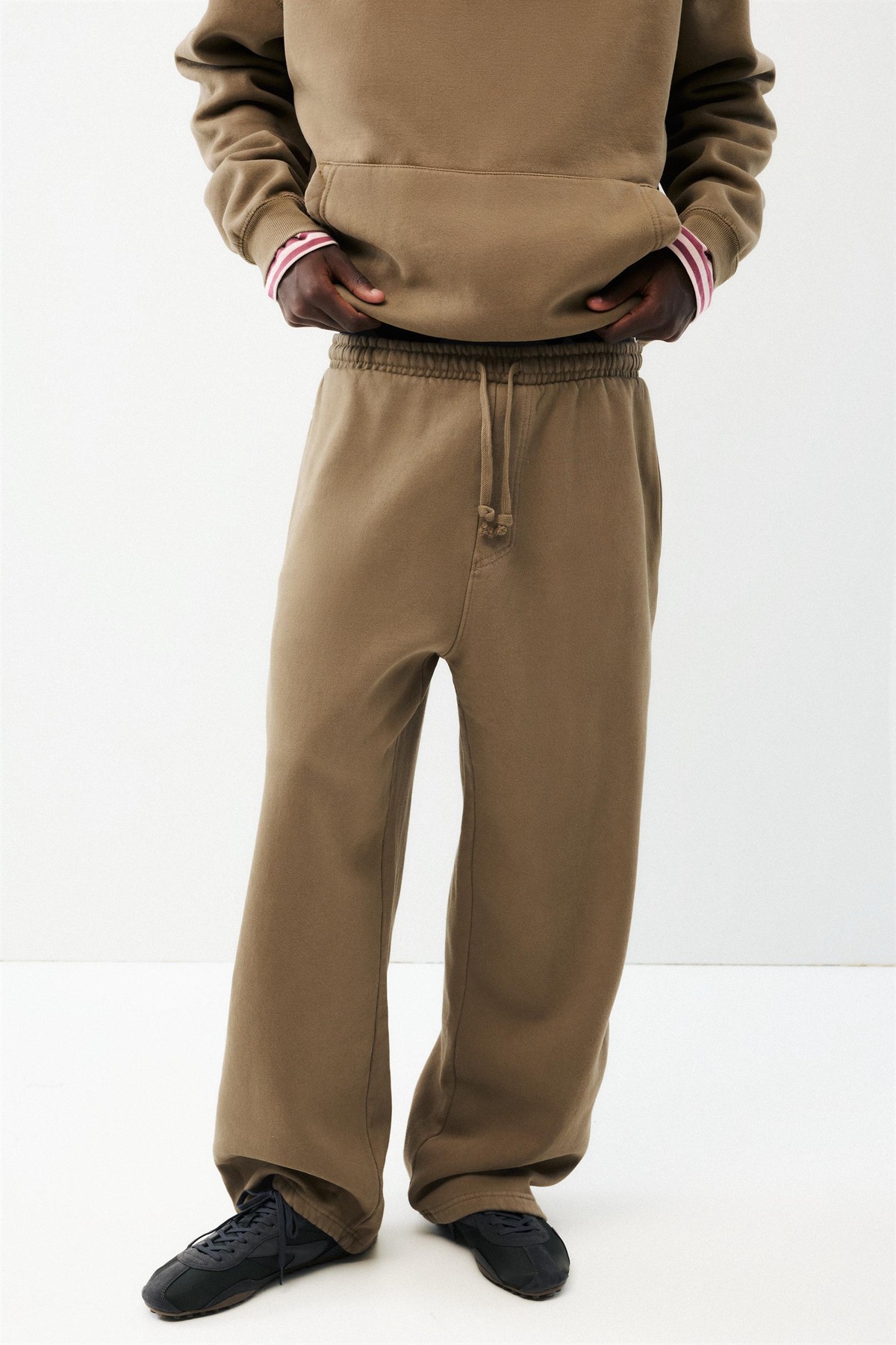 풀앤베어 와이드 조거 트레이닝 팬츠 7670/511 BROWN