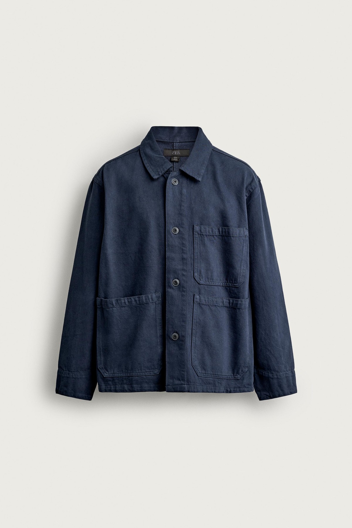 자라 릴렉스핏 패치 포켓 코튼 자켓 8062/359/490 MIDNIGHT BLUE