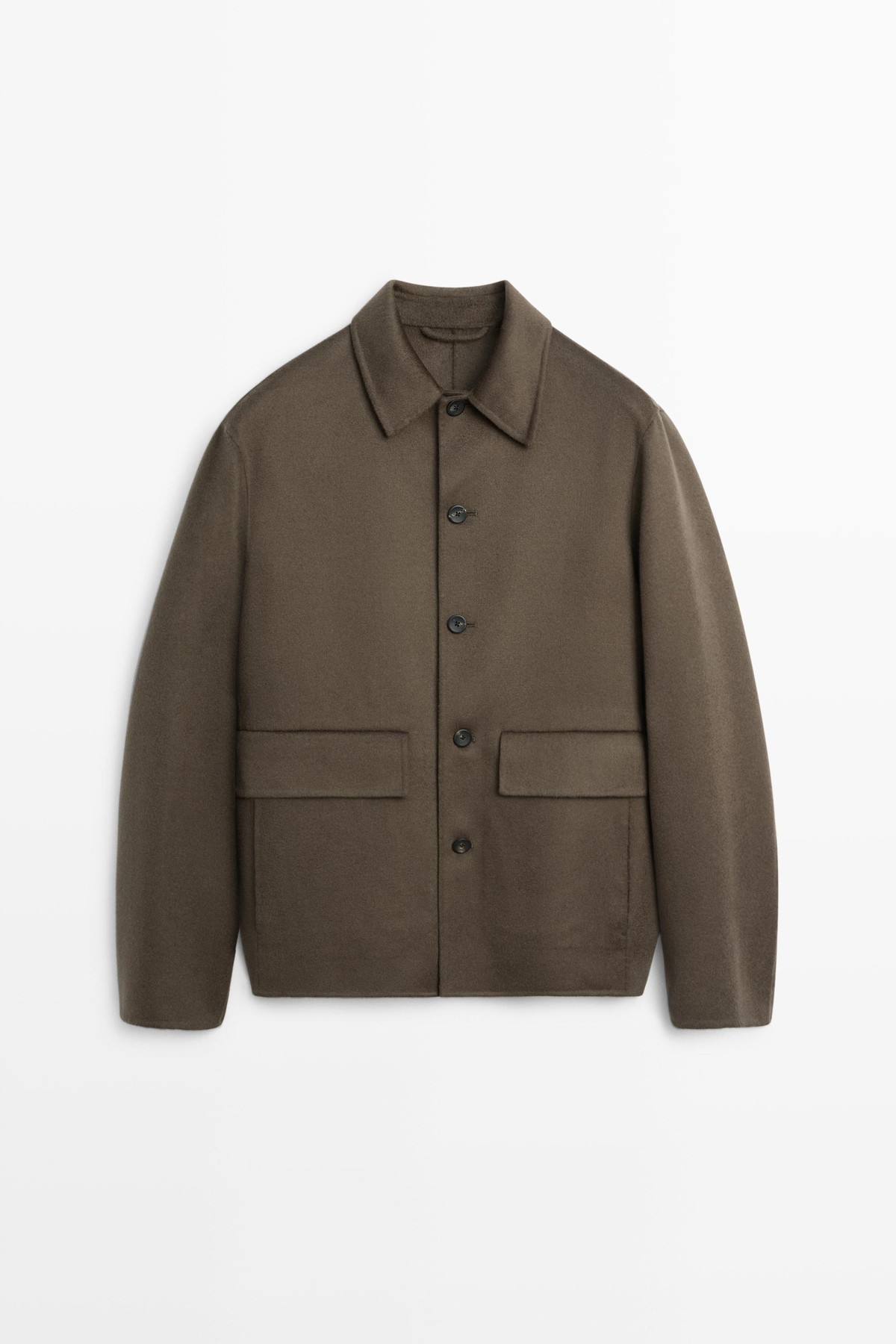 마시모두띠 100% 캐시미어 오버셔츠 2859/369 GREYISH GREEN
