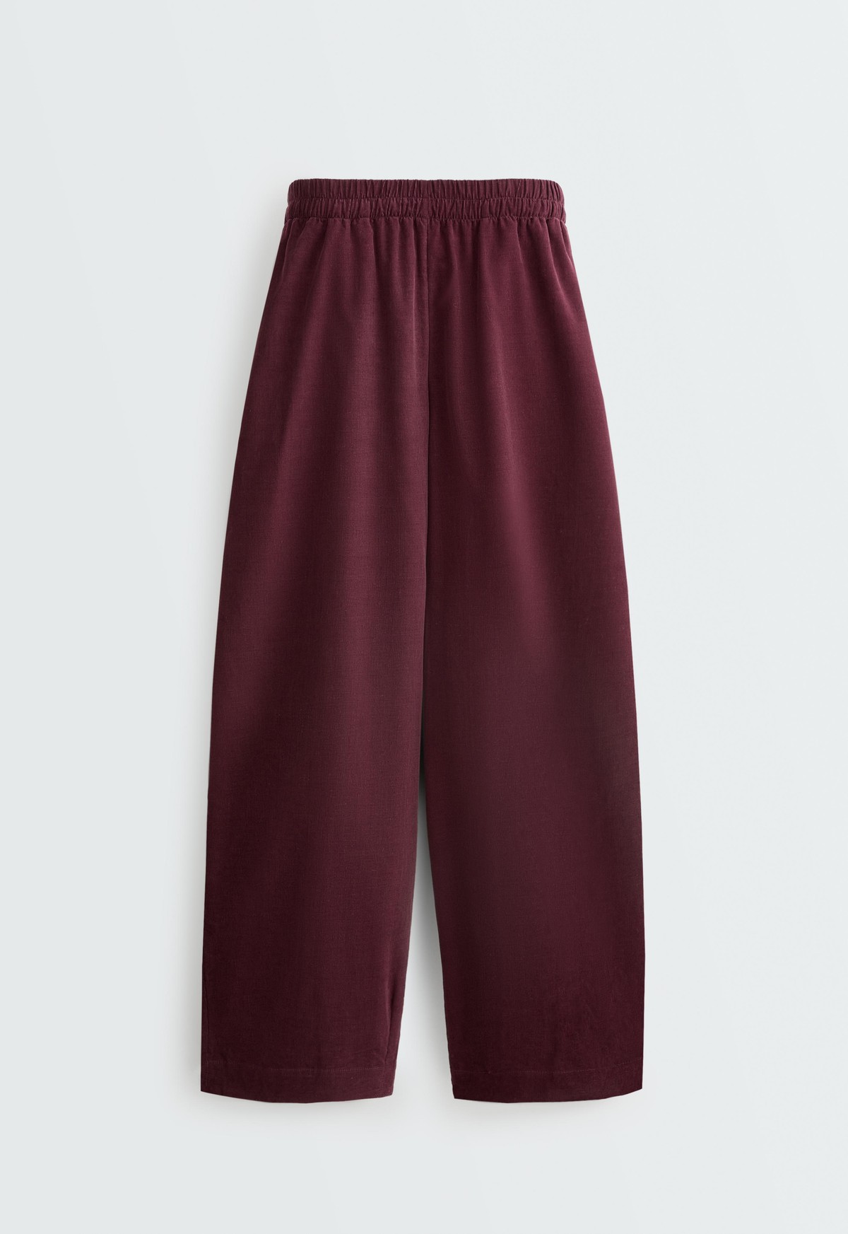 오이쇼 벌룬 크롭 면 코듀로이 팬츠 6666/670/606 BURGUNDY
