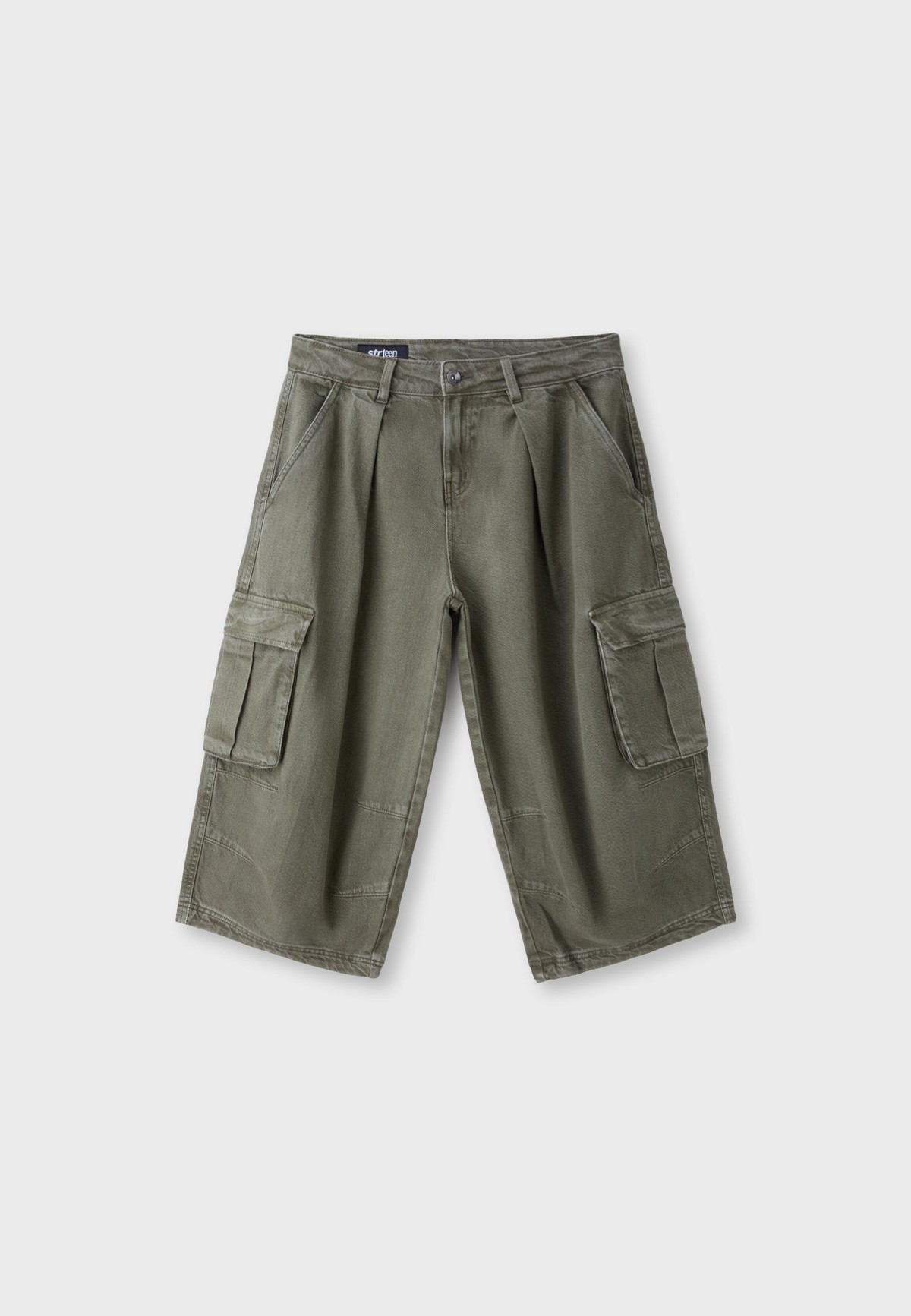 스트라디바리우스 트윌 카고 버뮤다 팬츠 8436/871/550 KHAKI