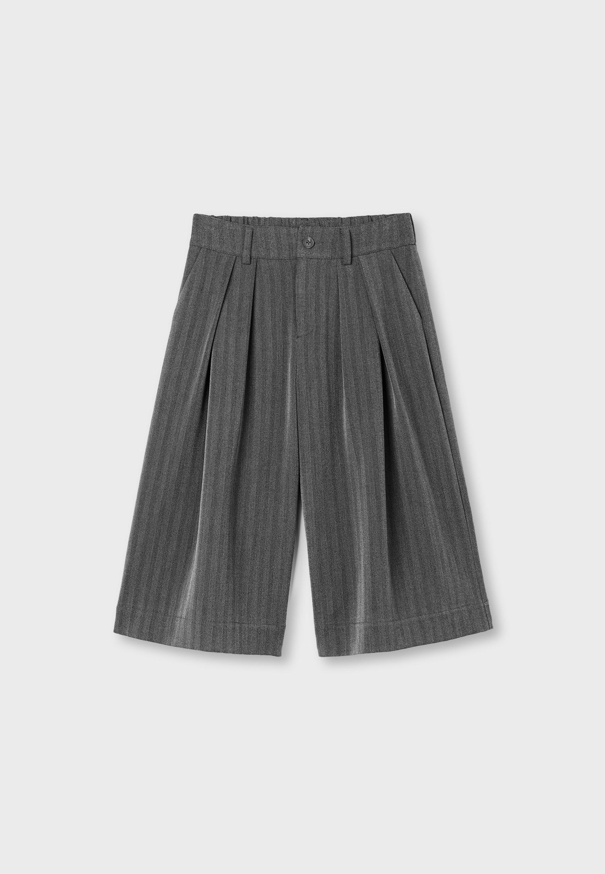 스트라디바리우스 테일러드 스트라이프 버뮤다 팬츠 8433/655/252 DARK GREY