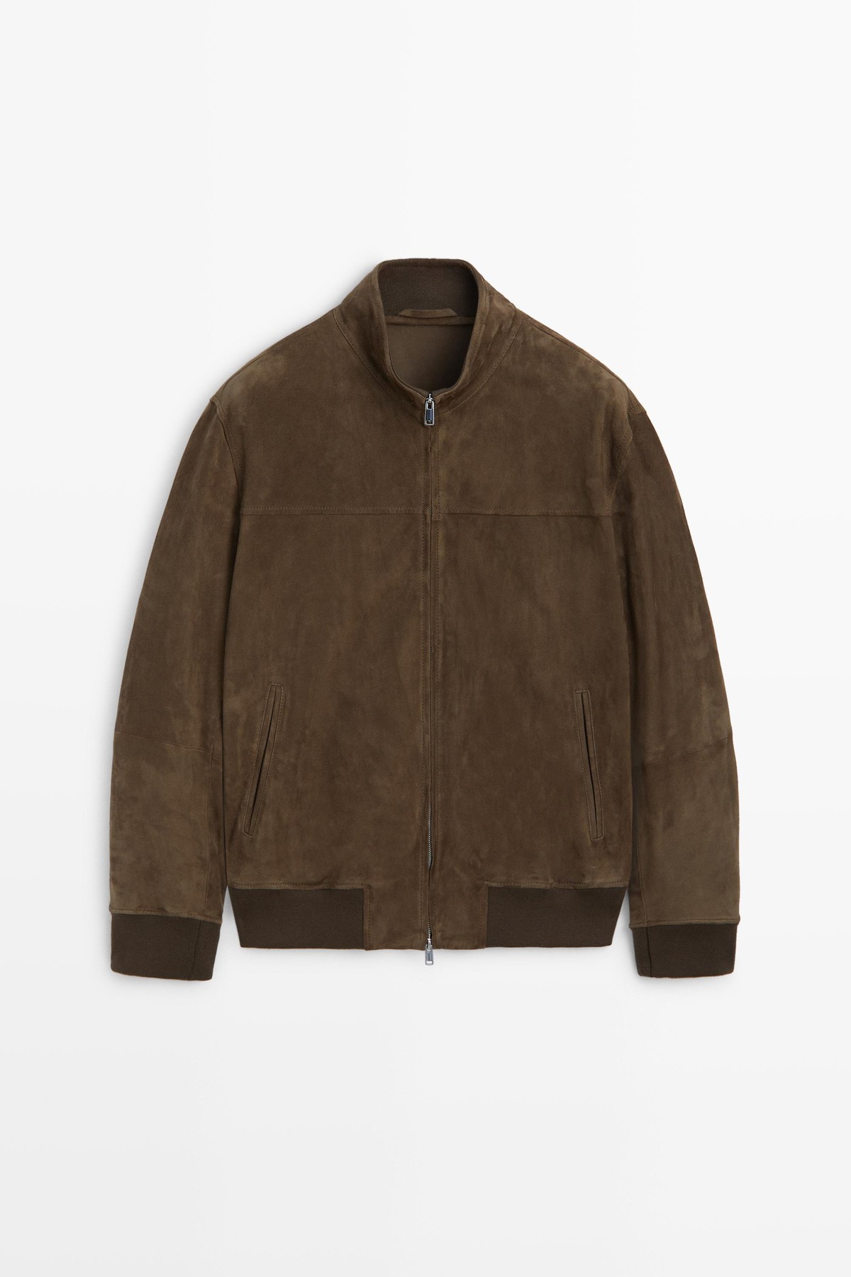 마시모두띠 스웨이드 레더 봄버 자켓 3454/440 MOLE BROWN