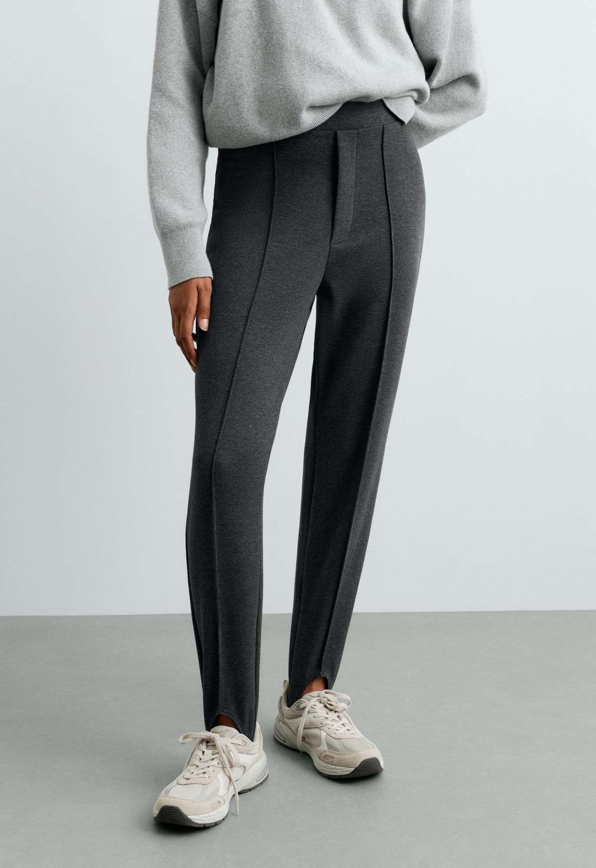 오이쇼 코튼 스터럽 슬림 팬츠 5696/935/816 DARK GREY