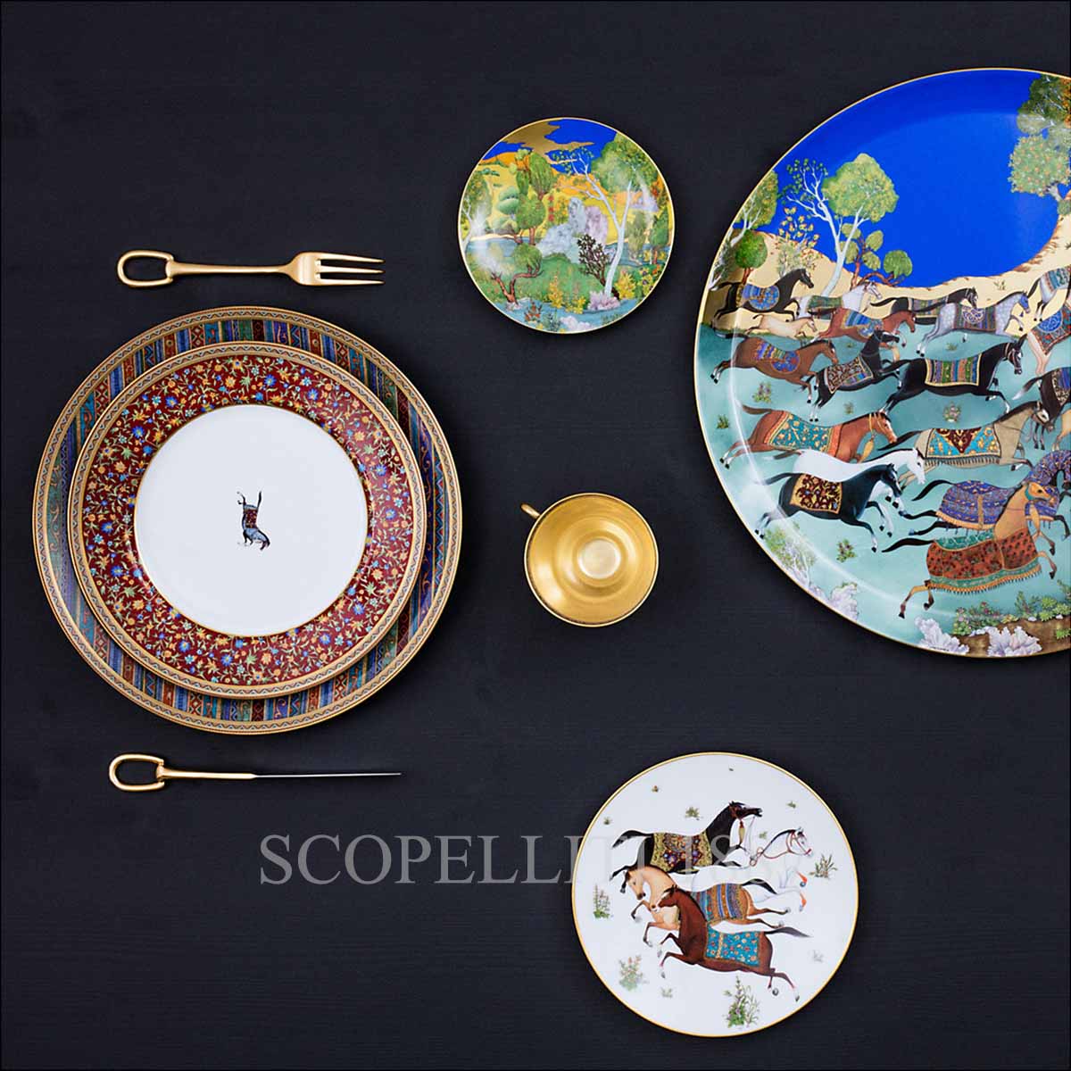 Hermes Bread and Butter Plate Cheval d'Orient n.1 3