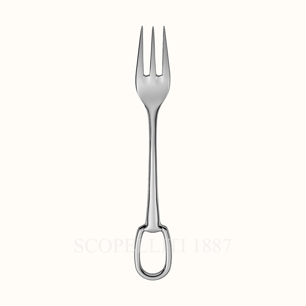 에르메스 Dessert Fork Attelage Steel 006008P