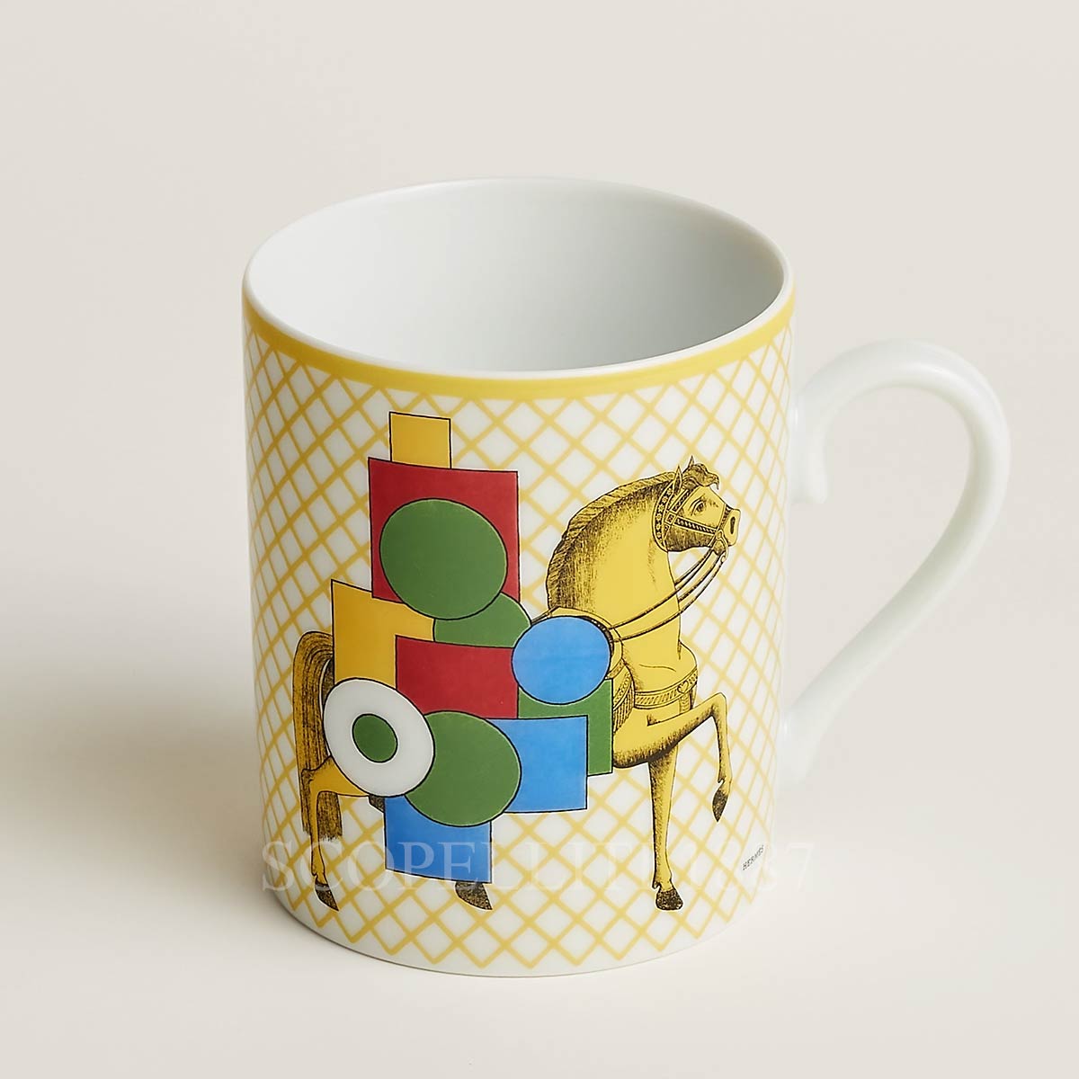Hermès Cavalier en Formes Yellow Mug 1