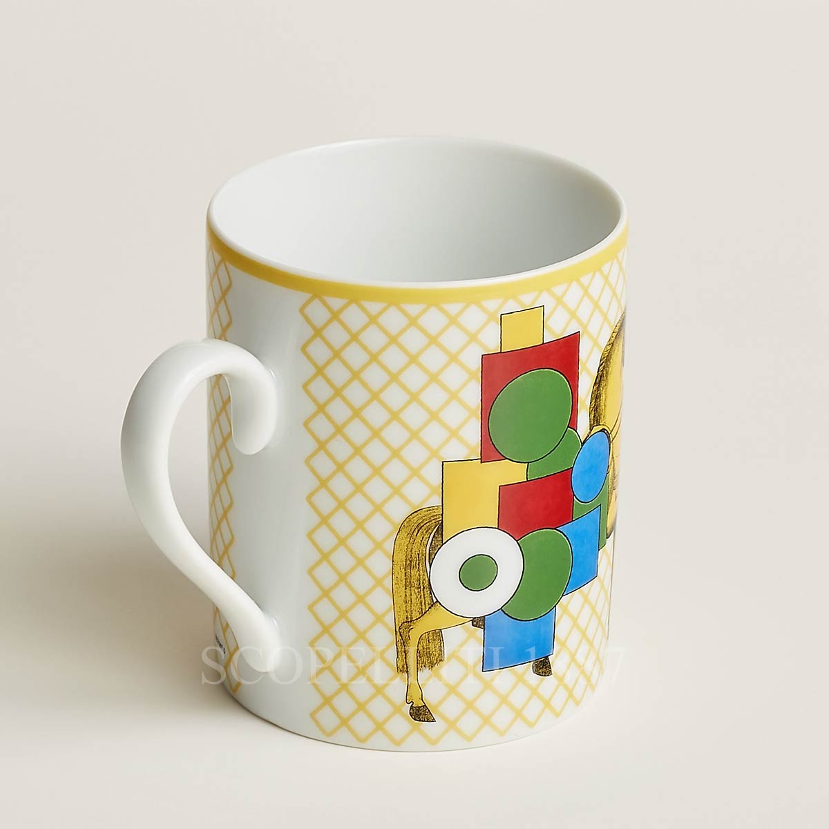 Hermès Cavalier en Formes Yellow Mug 2