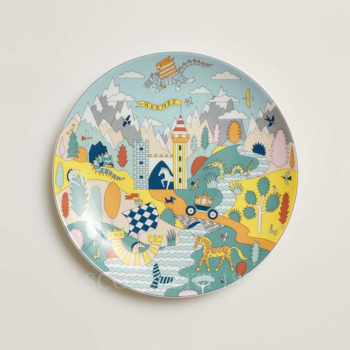 Hermes Dessert Plate Epopee 1