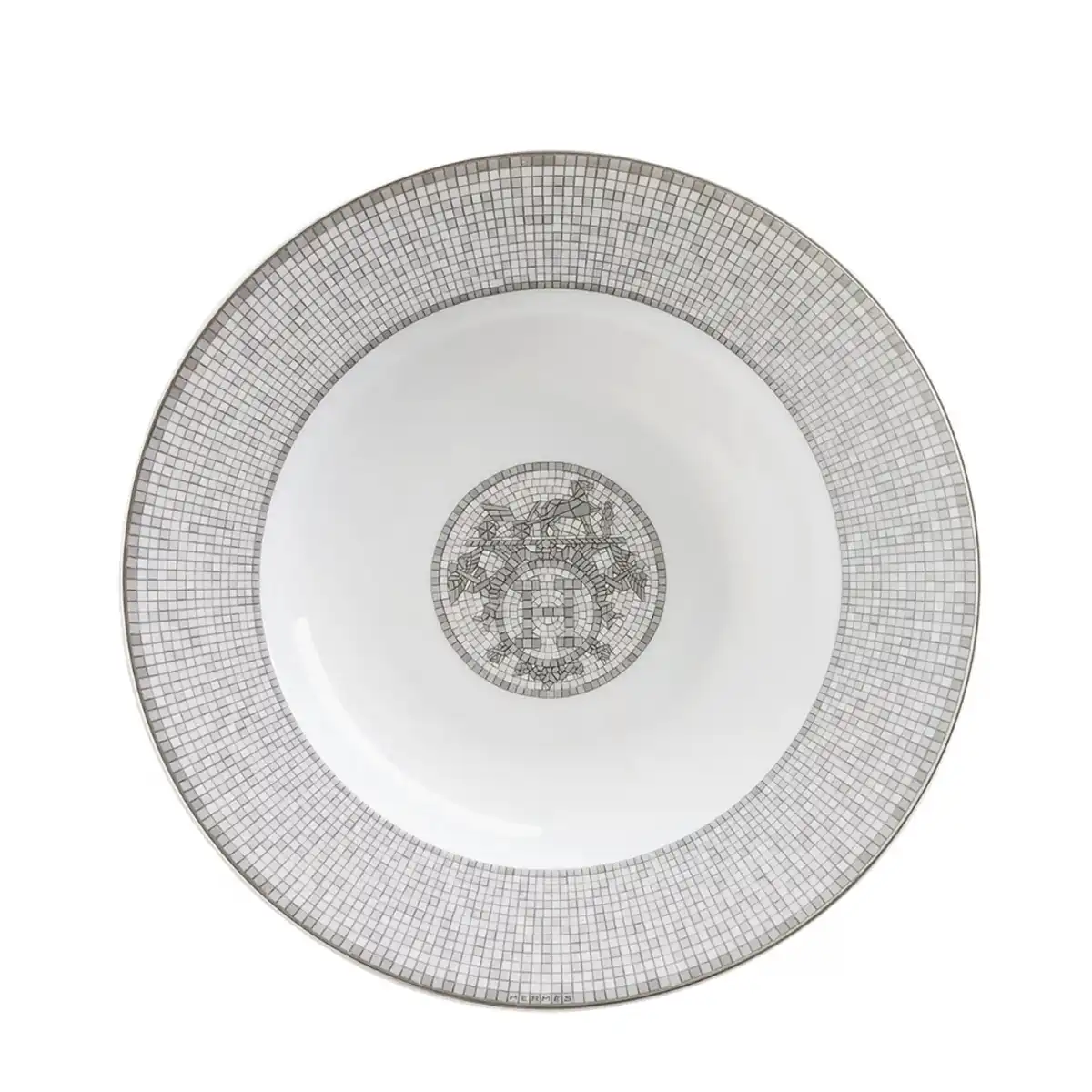 Hermès Mosaique au 24 Platinum Soup Plate 1