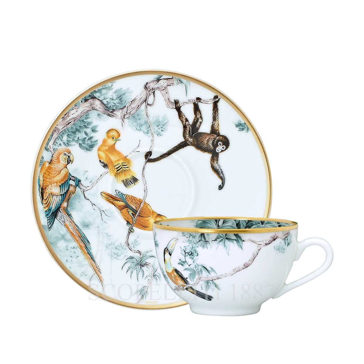 Hermès Tea Cup Carnets d’Equateur - Set of 2 1