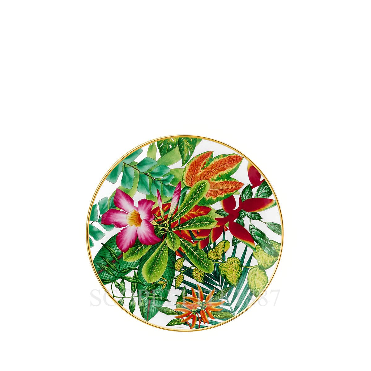 Hermes Passifolia Dessert Plate Passiflora 3