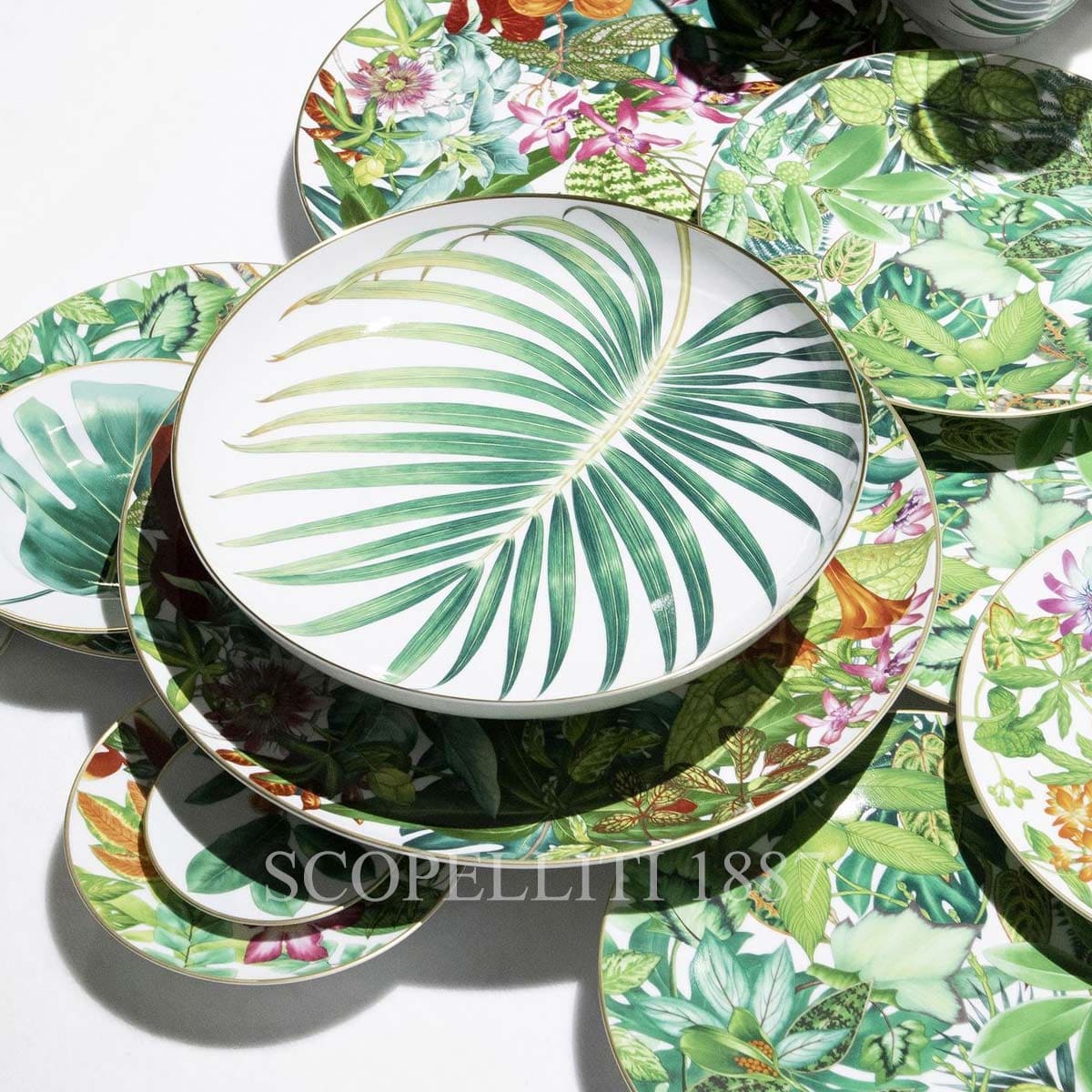 Hermes Passifolia Dessert Plate Passiflora 4