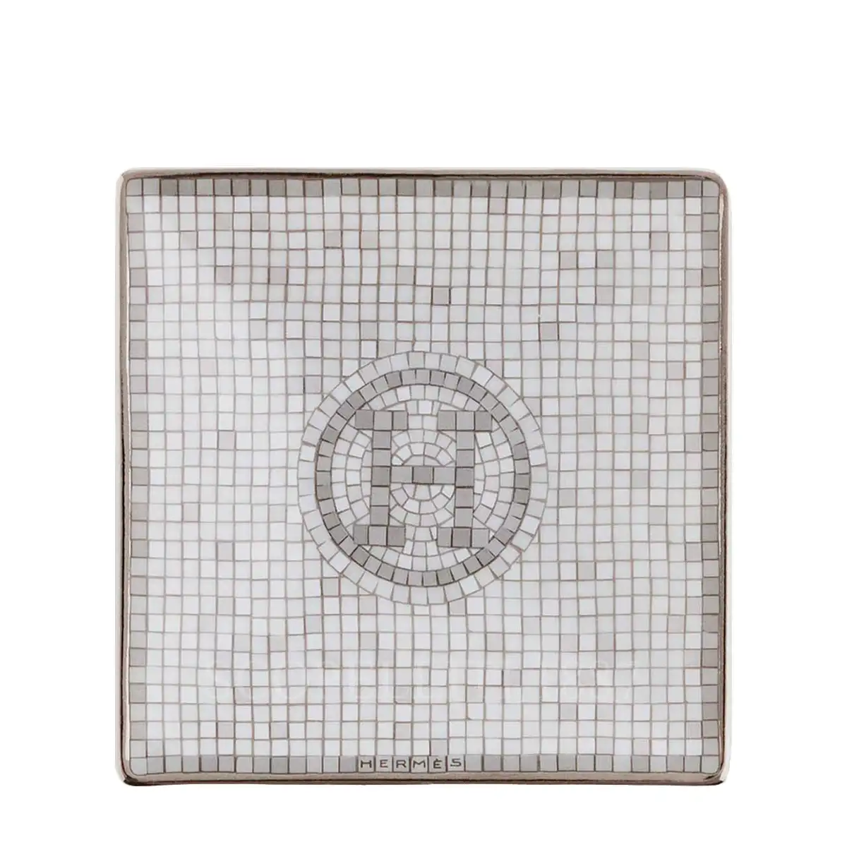 Hermès Mosaique au 24 Platinum Square Plate N°1 1