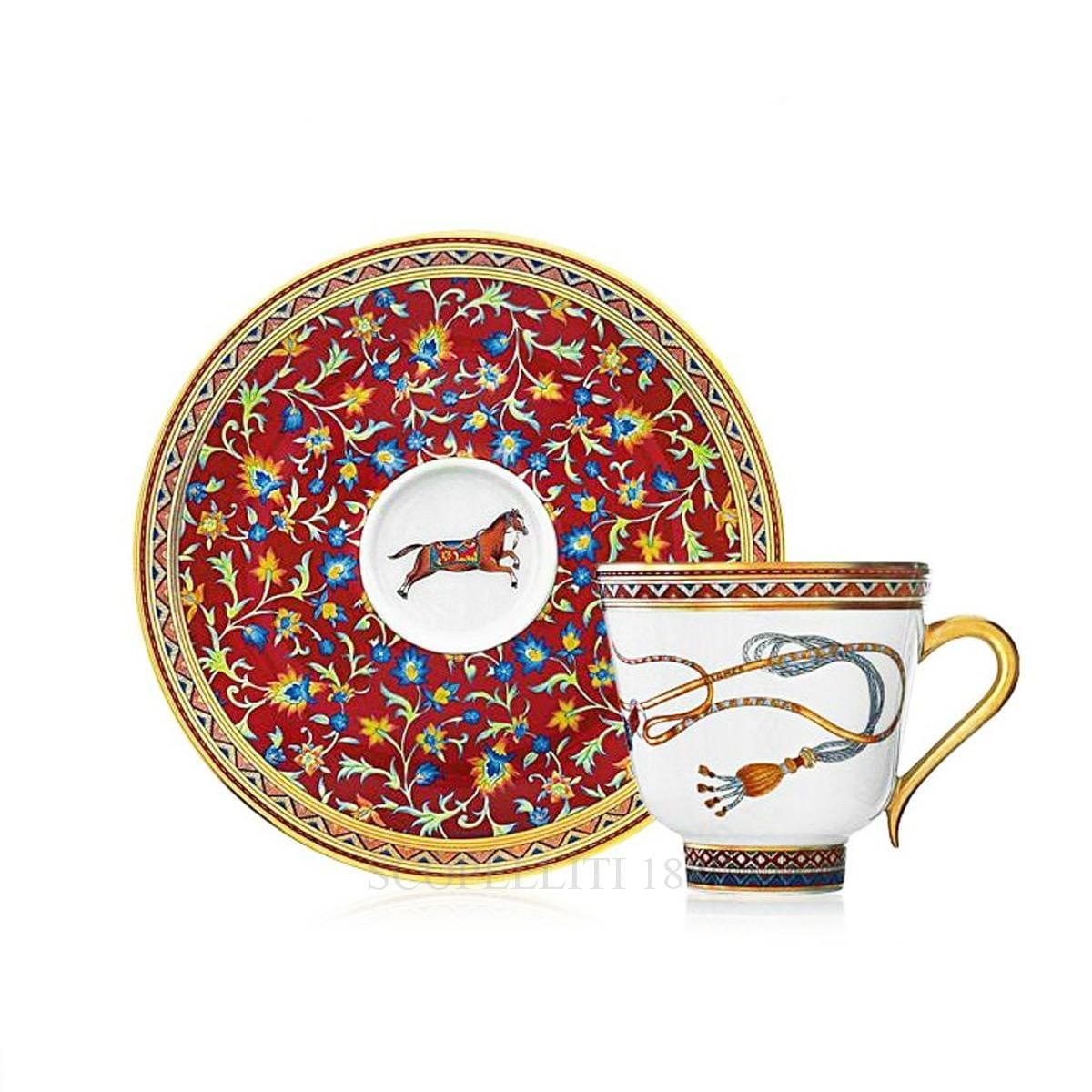 Hermes Coffee Cup Set Cheval d'Orient 1