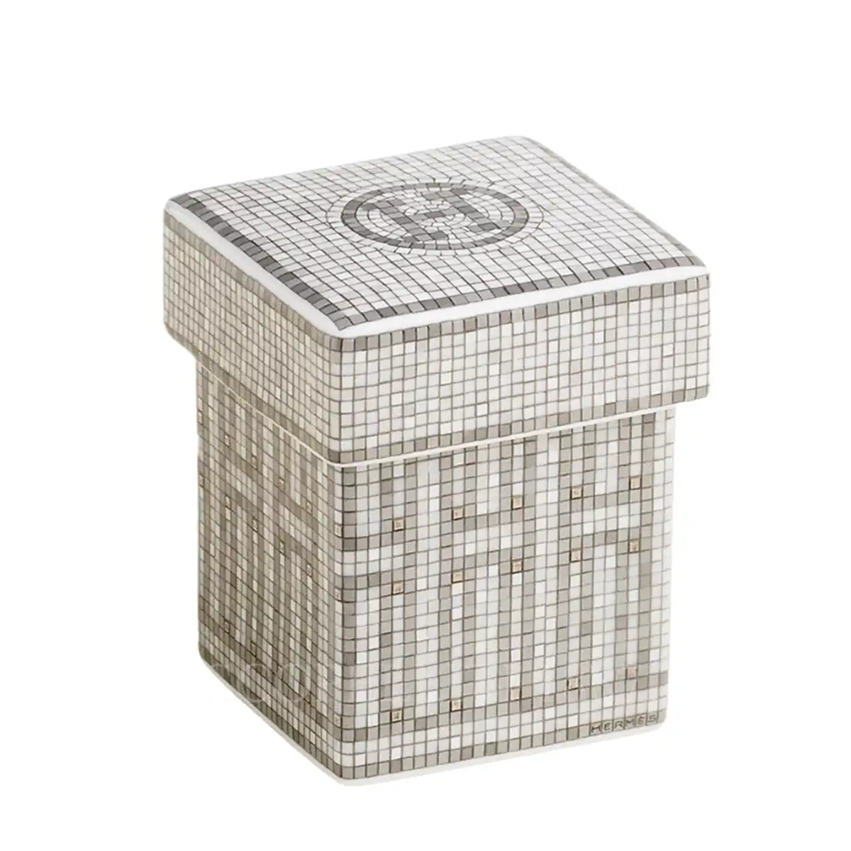 Hermès Mosaique au 24 Platinum Sugar Bowl 1