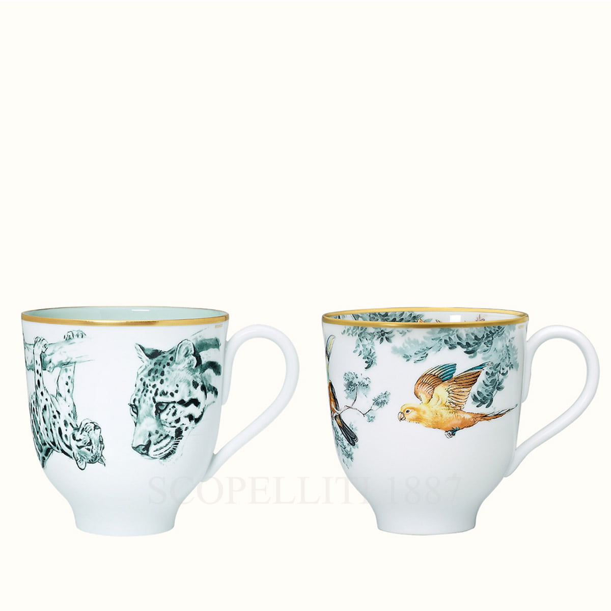 Hermes Carnets d'Equateur Set of 2 Mugs 1