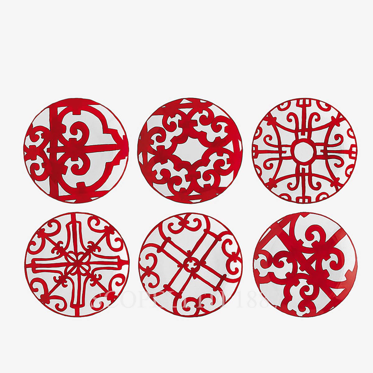 Hermes 6 Bread & Butter Plates Balcon du Guadalquivir 1