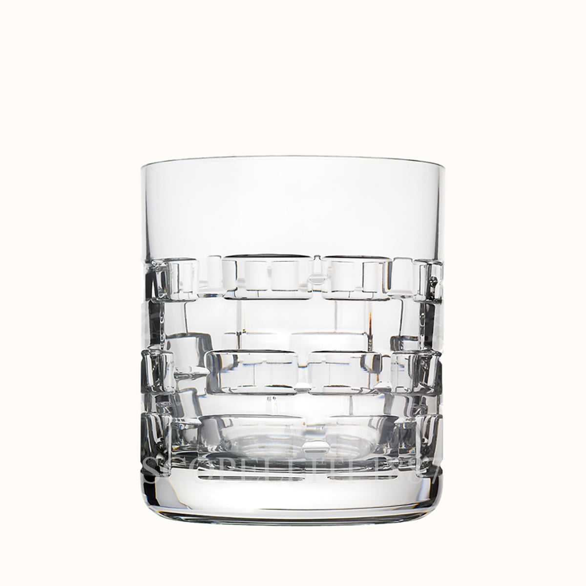 Hermès Adage Crystal Whisky Tumbler - Set of 2 1