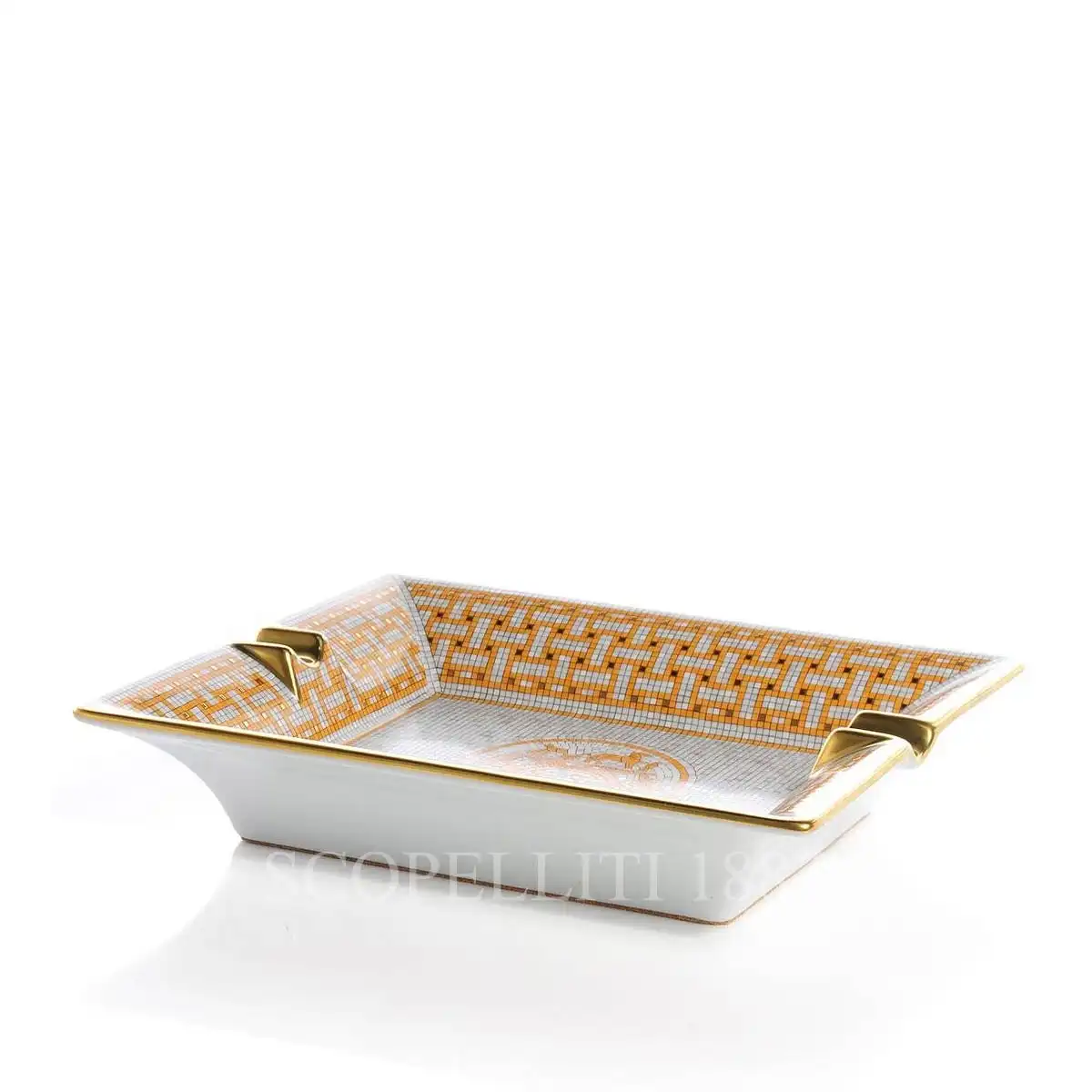 Hermès Mosaique au 24 Gold Ashtray 4