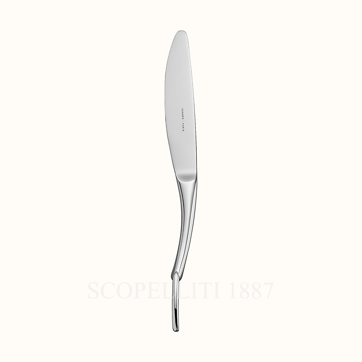 Hermes Dinner Knife Attelage Silver-Plated 1