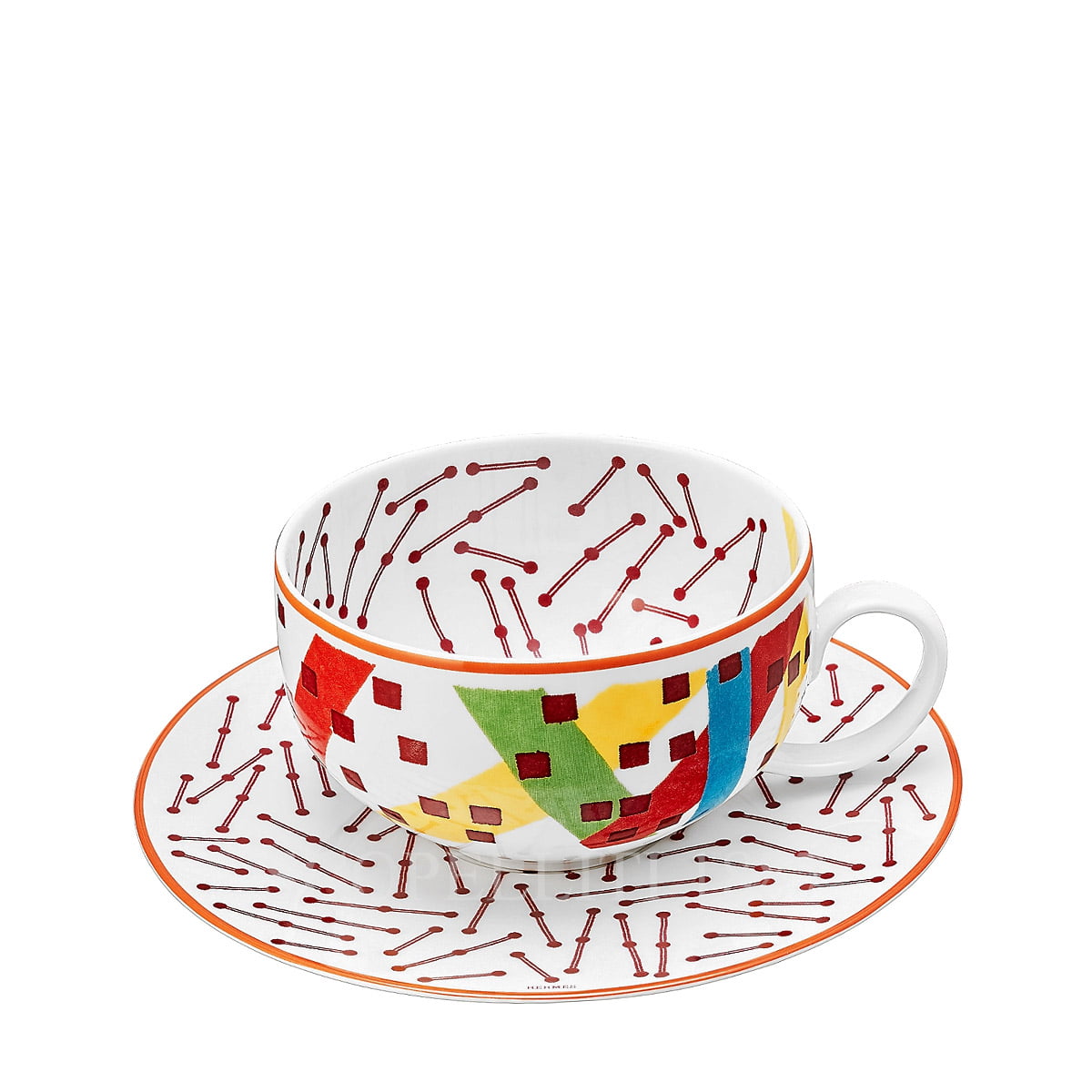 Hermes Hippomobile Tea Cup and Saucer n.1 - Set of 2 1