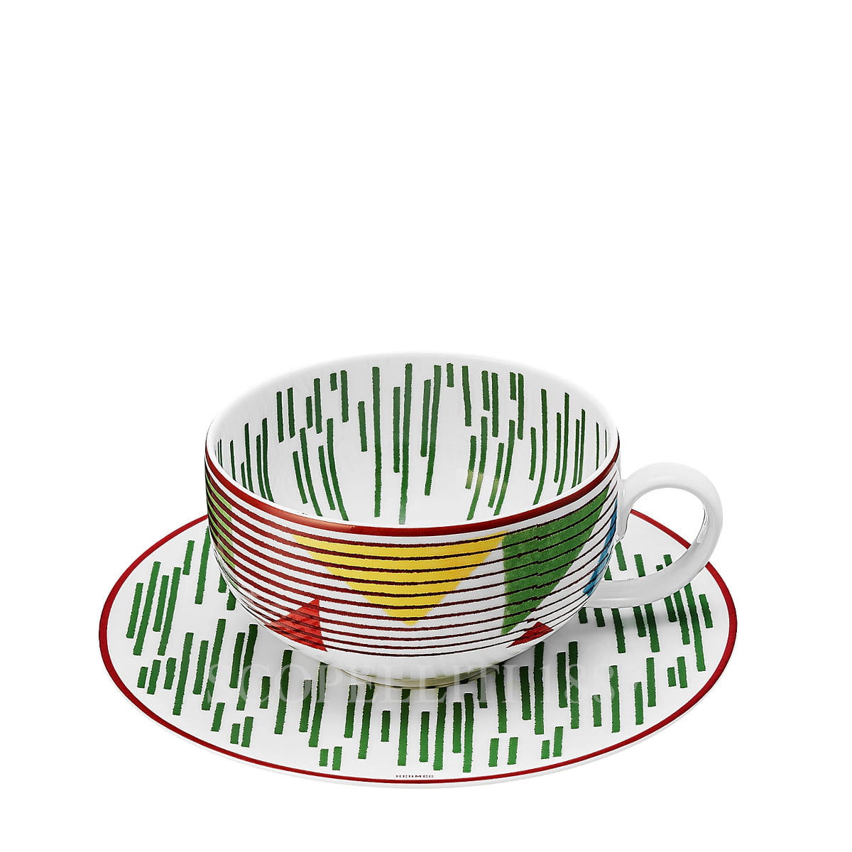 Hermes Hippomobile Tea Cup and Saucer n.2 - Set of 2 1