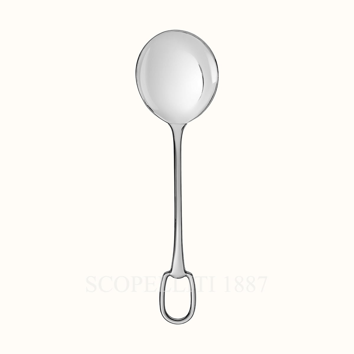 Hermes Salad Serving Spoon Attelage Steel 1