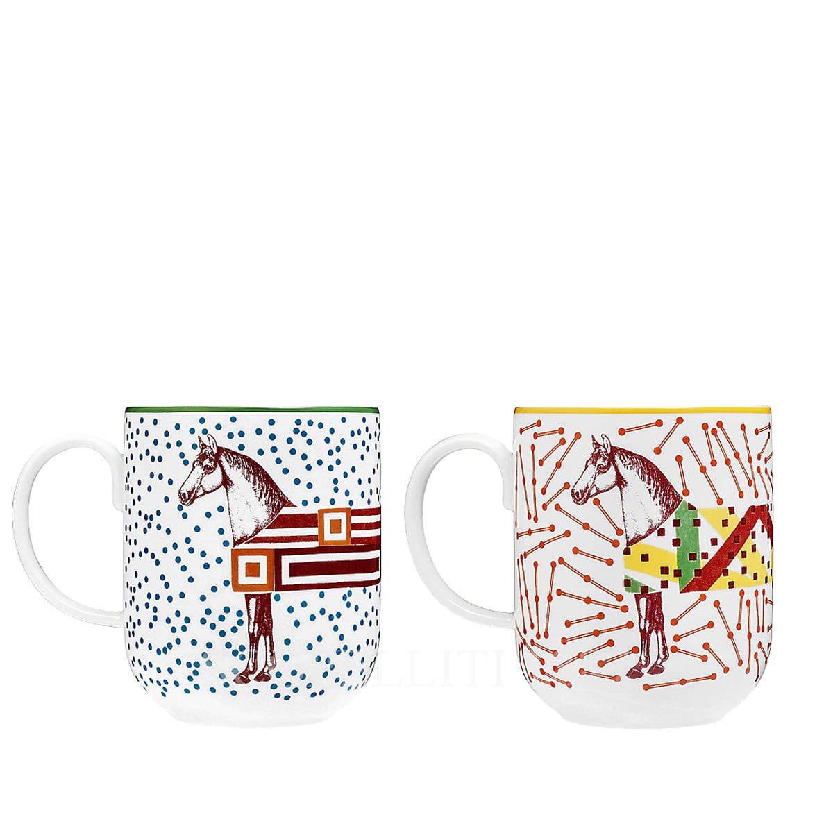 Hermes Hippomobile Set of 2 Mugs 1
