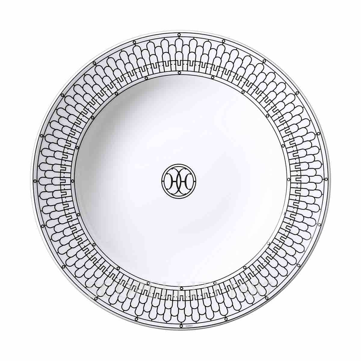 Hermès H Deco Round Deep Platter 1