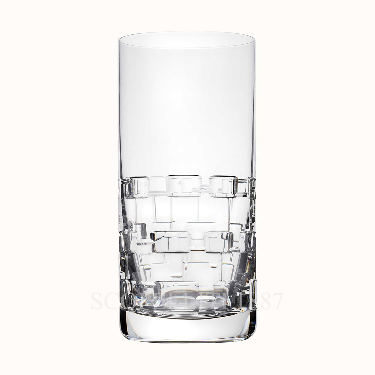 Hermes Crystal Highball Adage - Set of 2 1