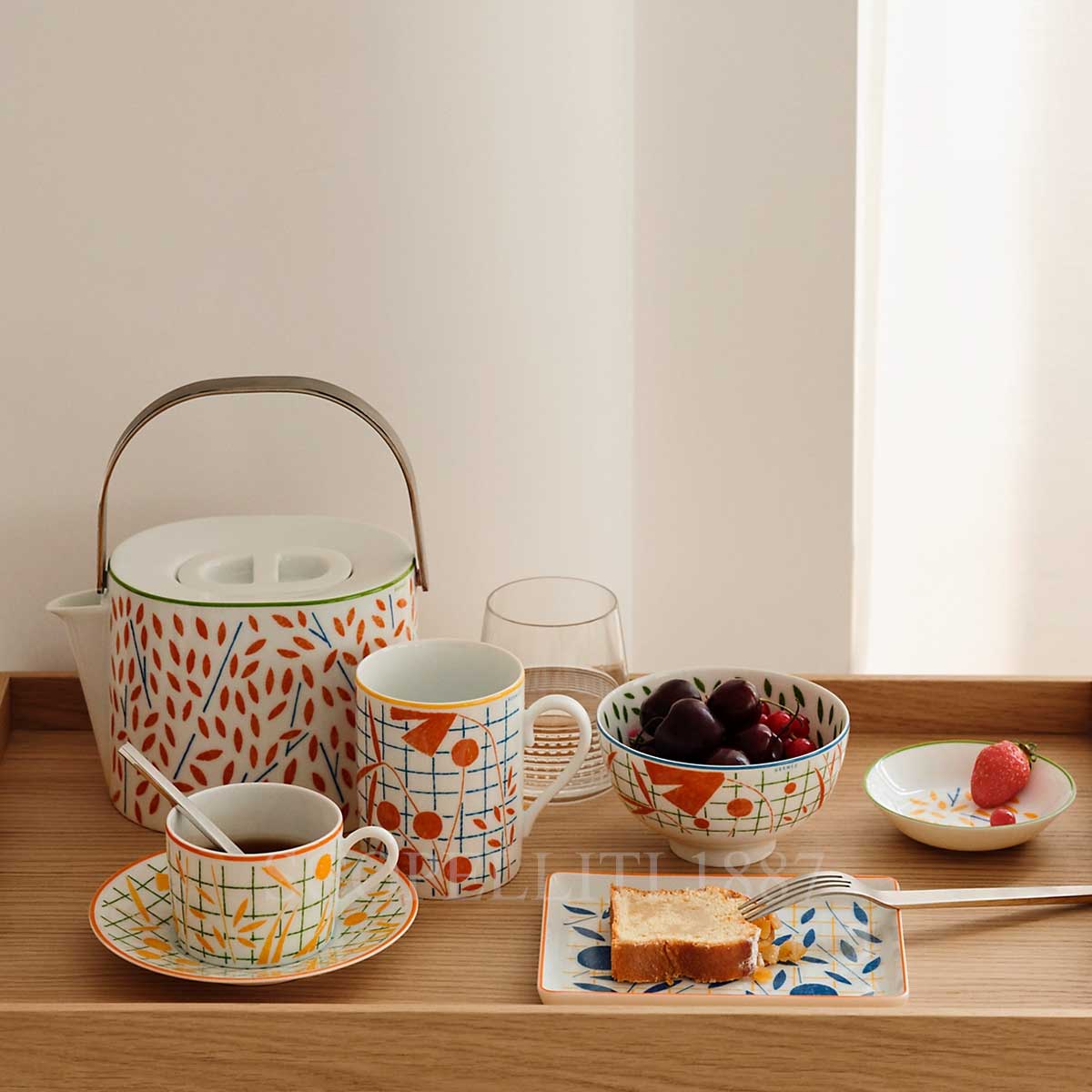 Hermes A Walk in the Garden Mug Orange 2