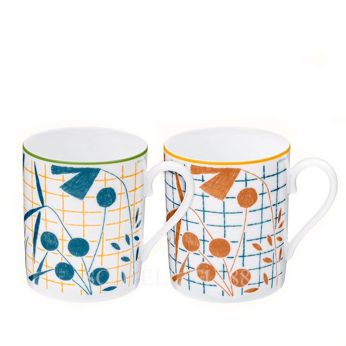 Hermes Mug A Walk in the Garden - Set of 2 1