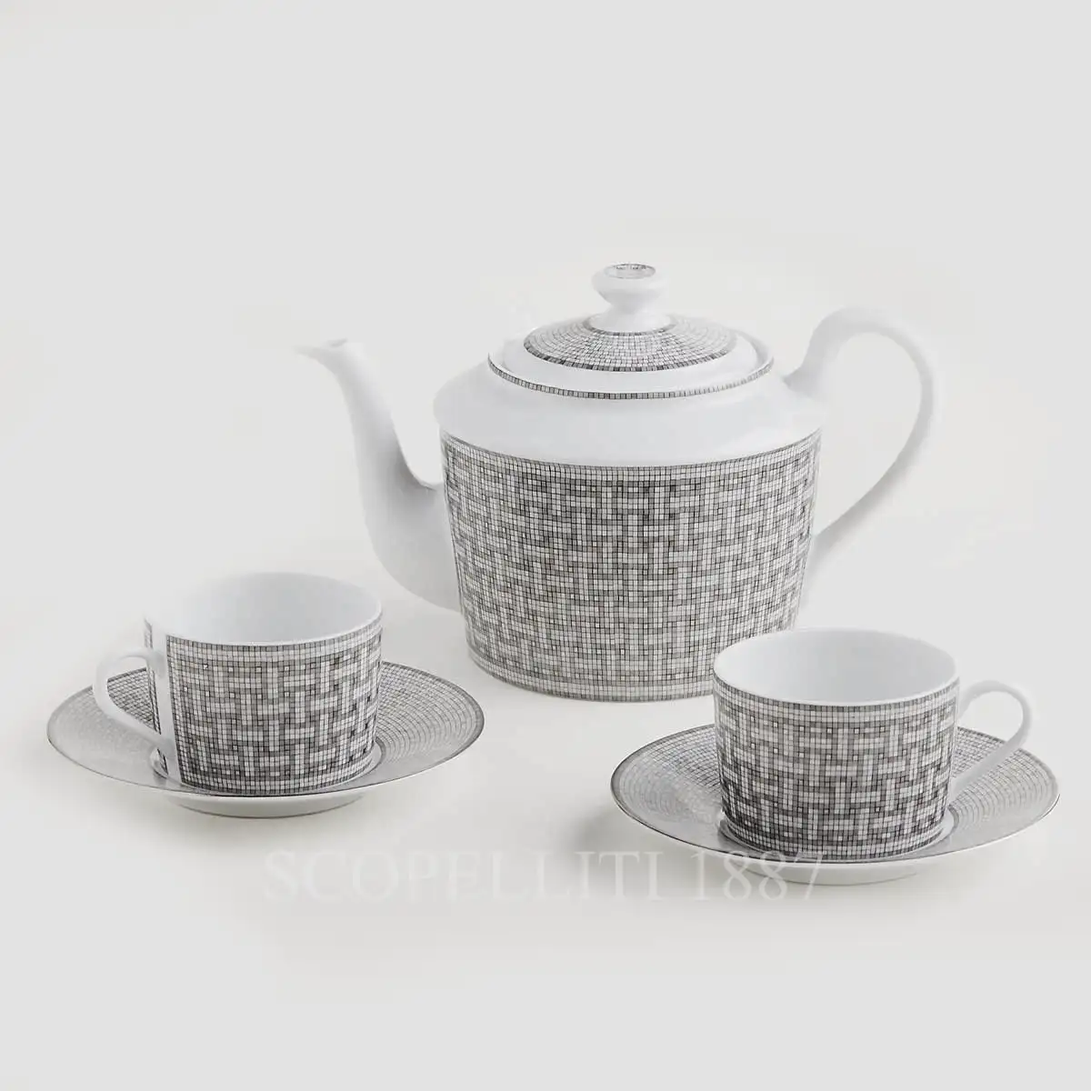 Hermès Mosaique au 24 Platinum Tea Set 1