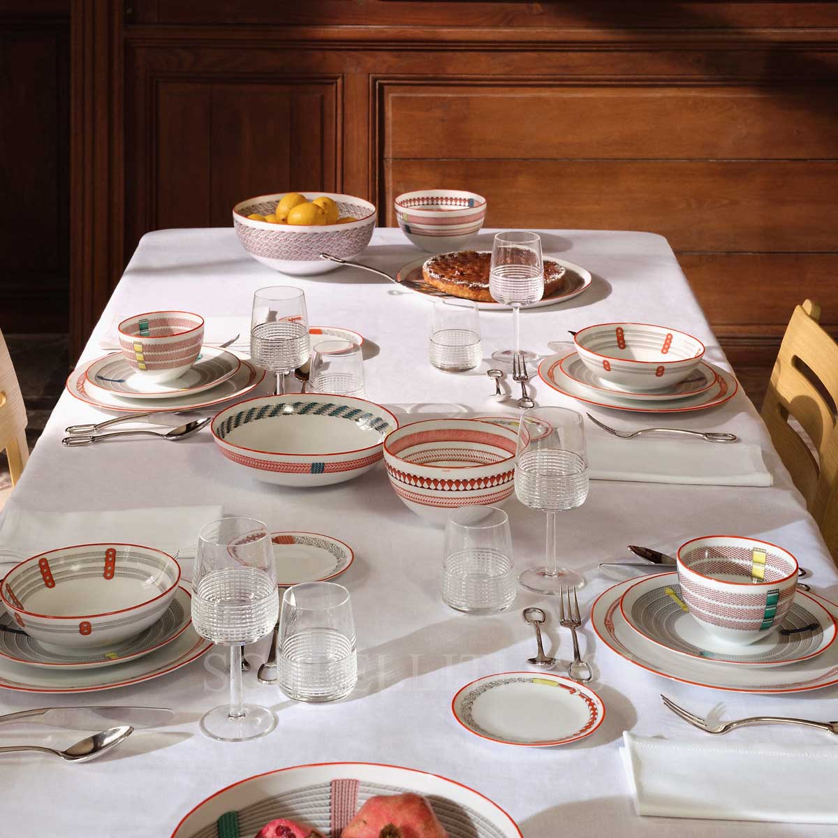 Hermes Dinner Plate Tressages Equestres 2