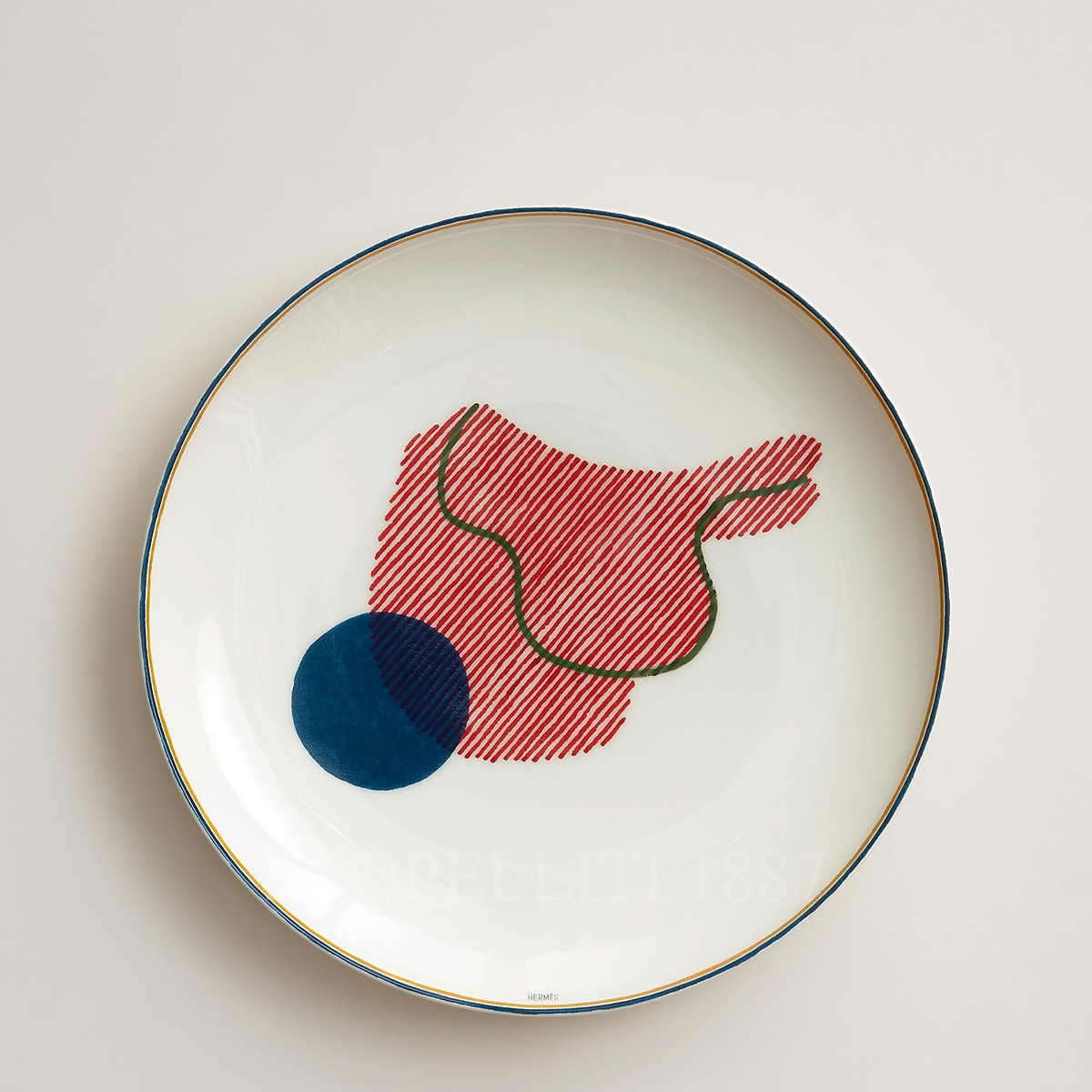 Hermes Dessert Plate Saddle Saut 1