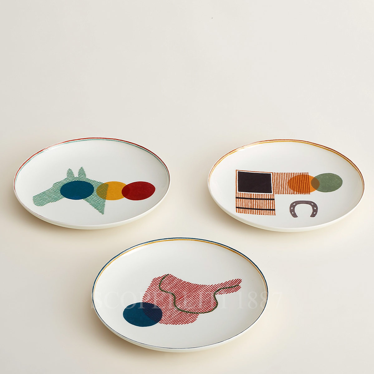 Hermes Dessert Plate Saddle Saut 3