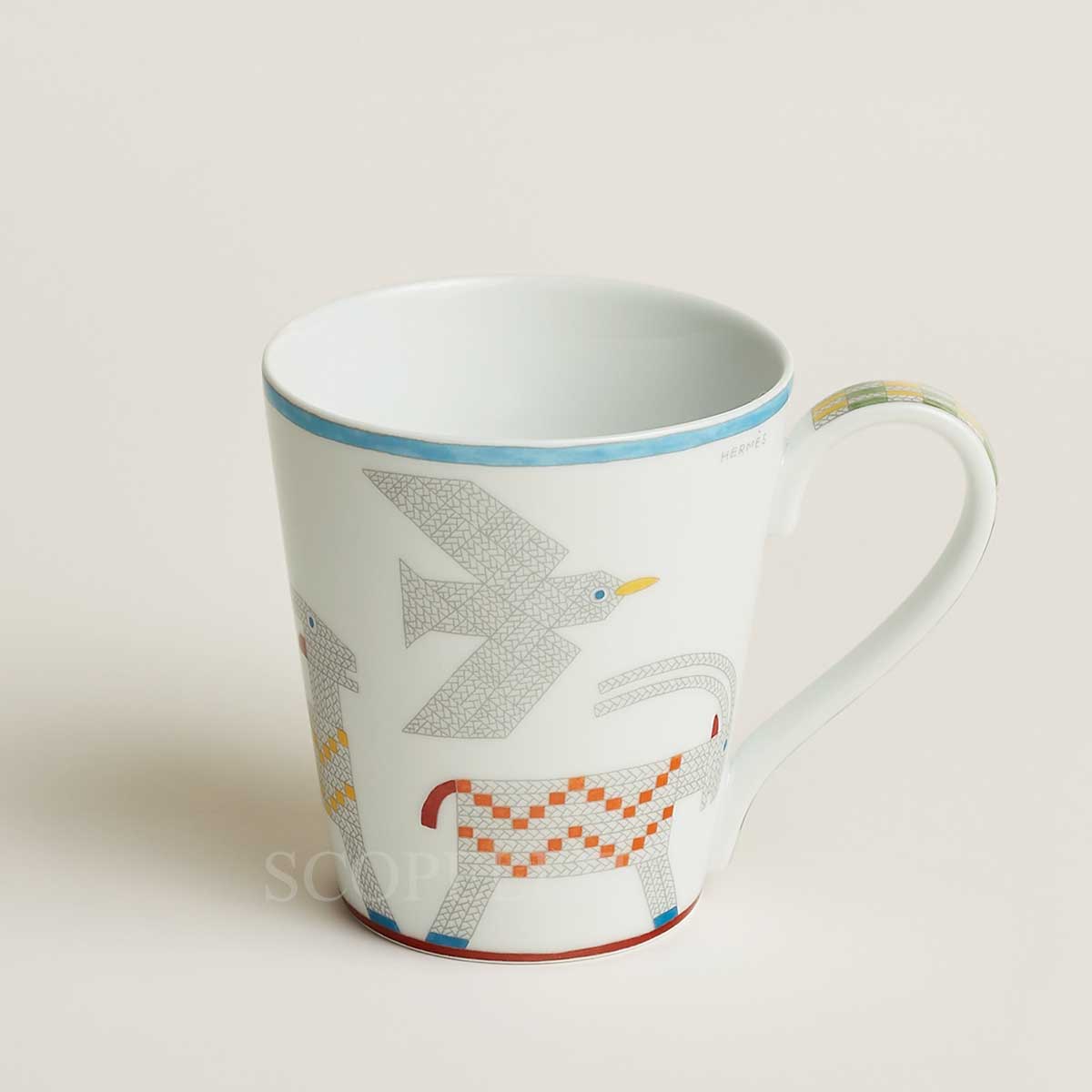 Hermes Mug Animaux Nattes Goats 1
