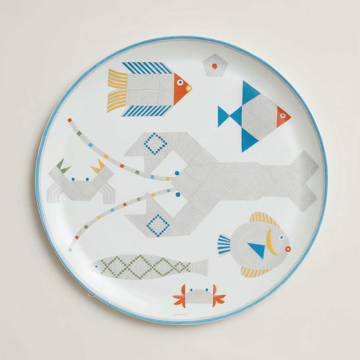 Hermes Tart Platter Animaux Nattes 1
