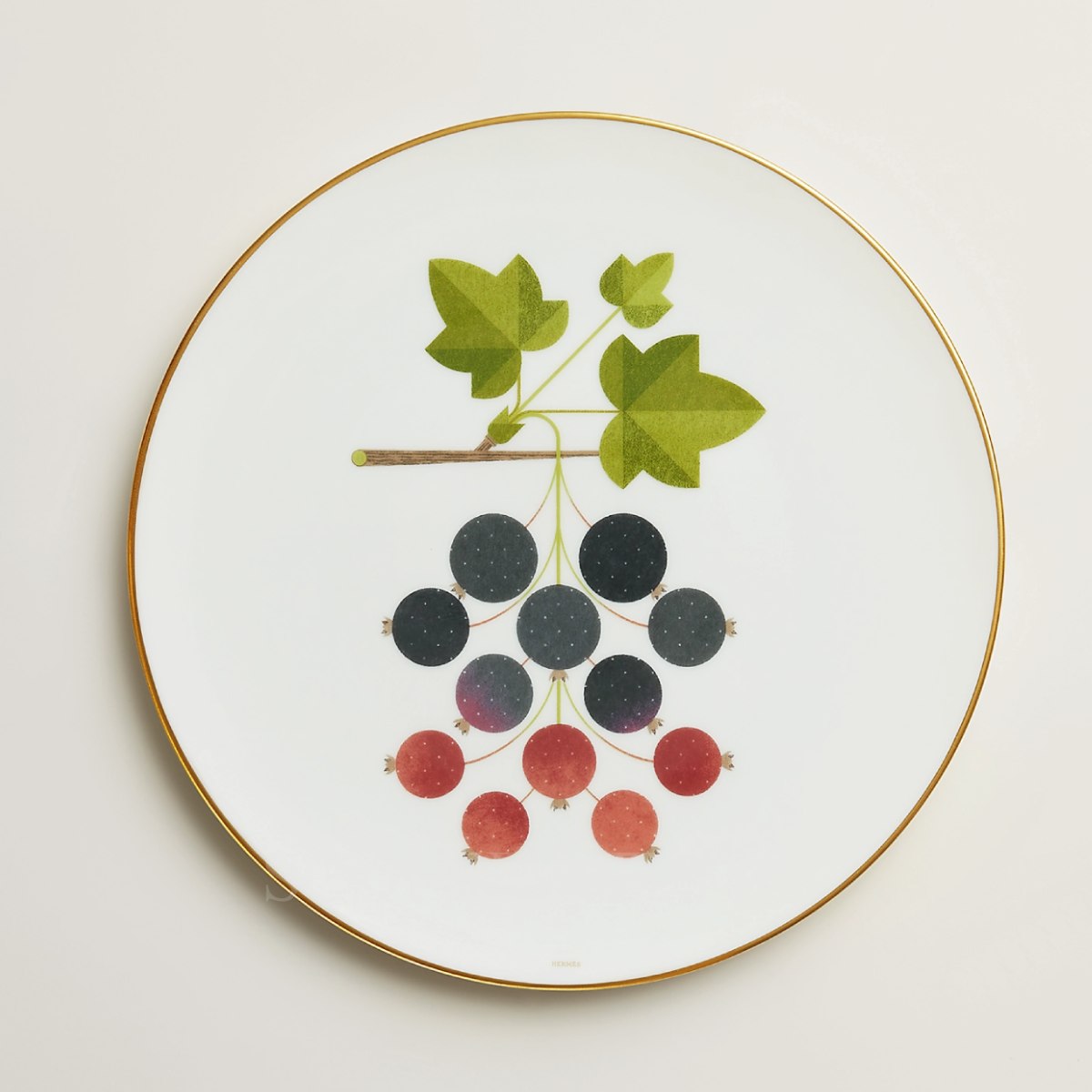 Hermes Kaorumi Dessert Plate Blackcurrant 1